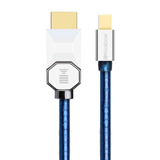 开博尔（Kaiboer）mini DP转HDMI线4K60Hz转接线Macbook接电视电脑投影公对公连接线 1米