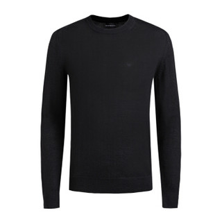 EMPORIO ARMANI 阿玛尼奢侈品19秋冬新款男士针织上衣 6G1MXC-1MNXZ BLACK-0999 XL