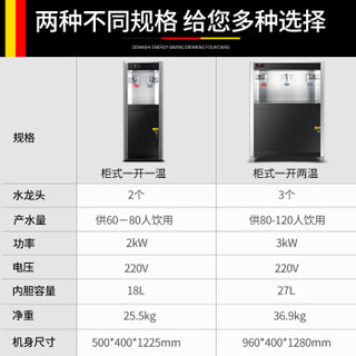 德玛仕 DEMASHI 直饮水机 开水器 商用学校烧水机医院学校饭堂用 SRZ-30/SRZ-3L（LG 一开两温）