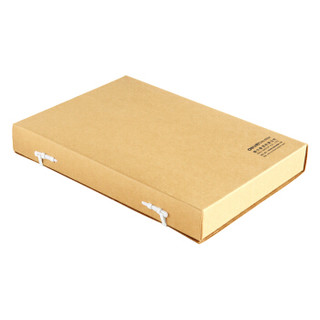 得力(deli) 10个 纯浆牛皮纸久存耐用档案盒资料盒文件盒文件夹 5924(宽40mm)