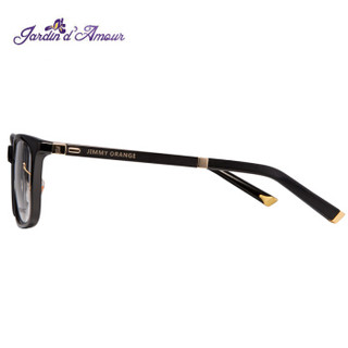 Jardin d'amour眼镜框男时尚个性商务全框眼镜架女时尚近视平光镜JA514 黑色 53mm