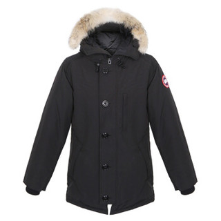 CANADA GOOSE 男士黑色亚洲版Chateau 派克大衣中长款羽绒服 3426MA 61  M