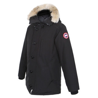 CANADA GOOSE 男士黑色亚洲版Chateau 派克大衣中长款羽绒服 3426MA 61  M