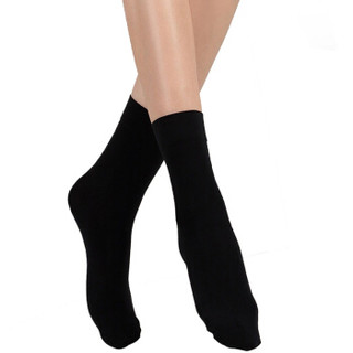 皮尔卡丹 丝袜女短丝袜韩国氨纶松口天鹅绒短袜子 6双装 黑色均码 JD172255-20X6