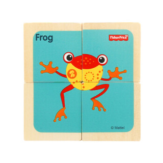 费雪 Fisher Price 早教玩具 木质环保六面画-青蛙FP1001B