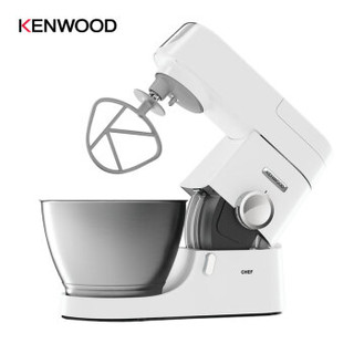 KENWOOD 凯伍德 厨师机 多功能食物打发料理器 4.6L打蛋搅拌和面机 1000W出筋出膜 KVC3100（白色）