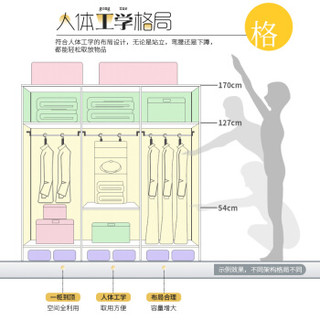 乐爱家 布衣柜牛津布艺钢管加厚加粗加固大号简易衣柜双人钢架组装收纳柜衣橱非实木