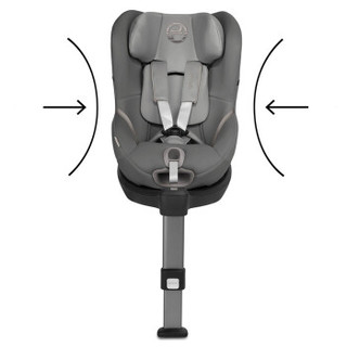 cybex 德国安全座椅sirona  0-4岁360度可旋转isofix儿童汽车座椅 sirona s曼哈顿灰