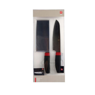 双立人 ZWILLING  S系列刀具2件套（红黑）ZW-K310中片刀18cm  、多用刀18cm