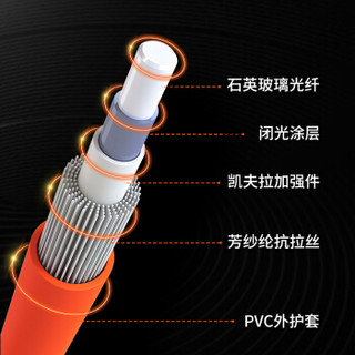 netLINK HTF-SC-ST-MM/5 电信级光纤跳线 收发器熔接尾纤 多模双芯 62.5μm 5米 一条