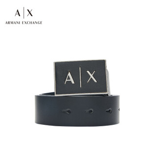 ARMANI EXCHANGE 阿玛尼奢侈品19秋冬新款男士腰带 951209-9A057 BLACK-00020 32