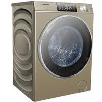 海信(Hisense)  10公斤 纤薄滚筒 洗衣机 悬浮烘干 卡其金XQG100-UH1406F