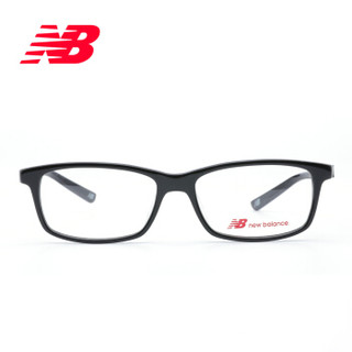 New balance眼镜框男女板材方框眼镜可配近视眼镜镜架 黑色镜框+0元柯达防蓝光1.56 NB06143C0253-LKUV42D