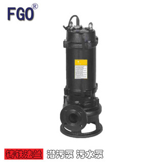 FGO 潜污泵WQ普通款 不带切割 1450转 380V  潜水排污泵200WQ300-40-55KW