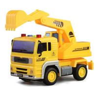 文艺（WENYI）男孩玩具儿童玩具惯性车1:20惯性工程车挖掘机W510C *2件