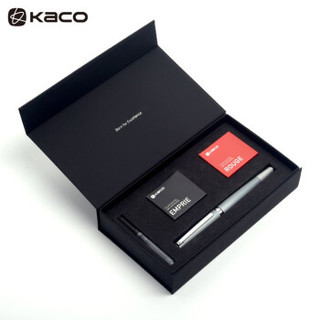 KACO博雅钢笔墨水套装礼盒 商务办公钢笔墨水礼盒节日礼品礼物 灰色（礼盒）