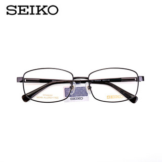 SEIKO 精工 商务系列 中性防辐射防蓝光全框套镜 HC1026 金色 镜框+依视路钻晶A4防蓝光1.56镜片
