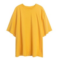 FIRSTMIX 女士纯棉圆领短袖上衣t恤 FGR66 黄色 均码