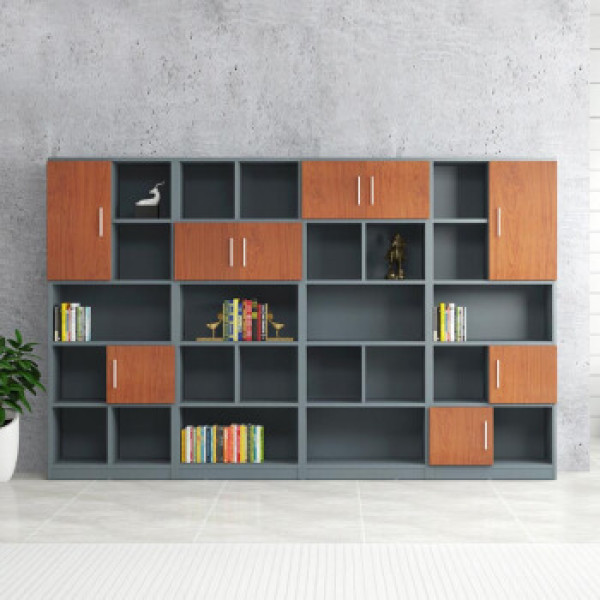 钱柜木质老板办公室落地书柜墙 总裁经理主管组合档案资料柜储物收纳