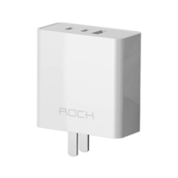 ROCK 洛克 RH-PD65W 充电器 氮化镓GaN 65W 2C1A 白色