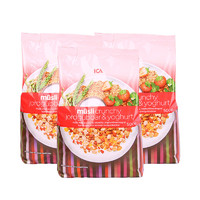 ICA 即食早餐草莓酸奶球玉米片 500g*3袋