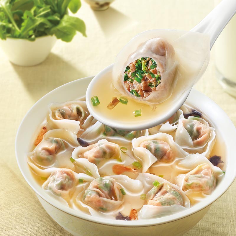 思念上汤小云吞鲜美猪肉玉米蔬菜珍味三鲜荠菜馄饨早餐夜宵速食