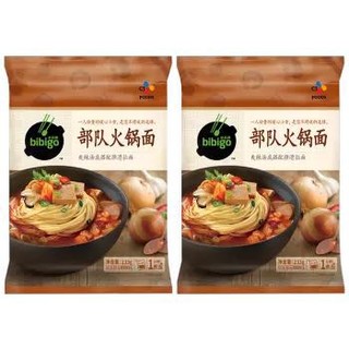 必品阁（bibigo）部队火锅面 233g*2组合装 方便菜 韩餐 半成品菜 *5件