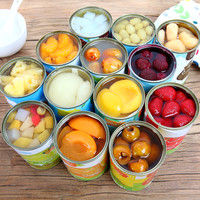 水果罐头6罐X425g黄桃罐头混合整箱午后橘子菠萝什锦杨梅葡萄梨杏