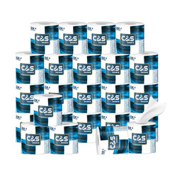 C&S 洁柔 蓝面子系列 有芯卷纸 140克3层24卷 *3件