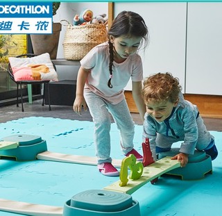 DECATHLON 迪卡侬 PLAID XL 儿童触觉平衡步道玩具 蓝绿色