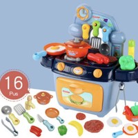 SF 实丰玩具 儿童厨房玩具 16件套