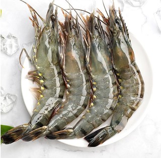 沃鲜汇 越南进口 黑虎虾 600g/盒 单只13-14cm