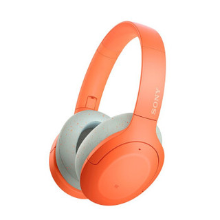 SONY 索尼 WH-H910N 耳罩式头戴式无线蓝牙降噪耳机 橘色