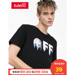 Baleno班尼路 潮男T恤 短袖圆领