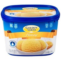 有券的上：GOLDEN NORTH 蜂蜜味冰激凌 大桶分享装雪糕 2L *2件