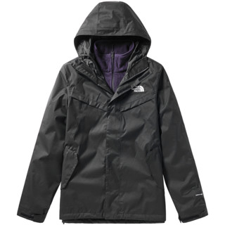 THE NORTH FACE 北面 男士户外冲锋衣 46JL-FW19 黑色 M