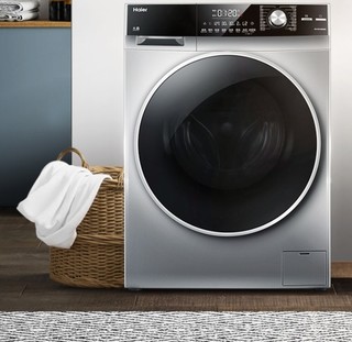 Haier 海尔 EG10012B969S 直驱滚筒洗衣机 10kg 圣多斯银