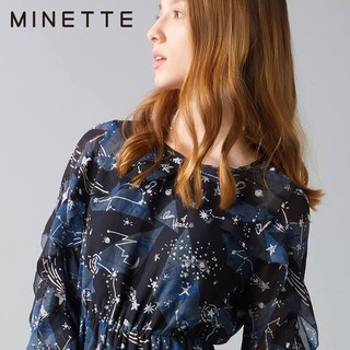 minette 30218141093 夏季新款花色长裙连衣裙