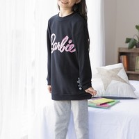 UNIQLO 优衣库 Barbie系列 女童家居服套装 423665 黑色 110cm