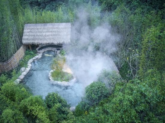 周末通用！宁海安岚酒店100平米栖山居叠墅一晚含双早+免费2位极乐汤温泉一次60分钟