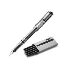 LAMY 凌美 Vista自信系列 透明钢笔 F尖 + 黑色墨胆1盒