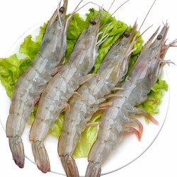 谷源道 进口厄瓜多尔白虾 11-12cm 净重1.4kg
