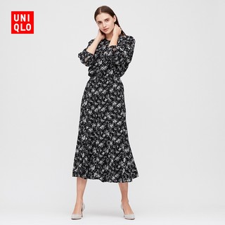 UNIQLO 优衣库  425372 女士印花鱼尾长裙