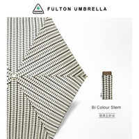 富尔顿  进口新品英国设计师Orla Kiely联名系列女士折叠晴雨伞 Small Bi-Colour Stem五折伞(8 *2件