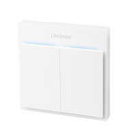 LifeSmart 云起智能 智能遥控入墙面板开关  象牙白二开