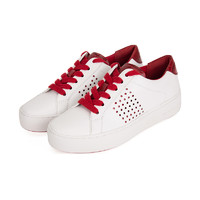 Michael Kors/迈克·科尔斯女士牛皮时尚运动鞋43T8POFS1L白色红色037