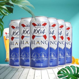 商品kronenbourg 1664 克伦堡凯旋 1664 白啤酒 500ml*6听