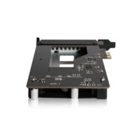 ICY DOCK 1盘位PCI-E硬盘抽取盒2.5英寸SATA串口内置热插拔全金属MB839SP-B 黑色
