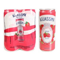 德国进口 AGUASSIMA  果味气泡水草莓味 330ml*24罐装+凑单品