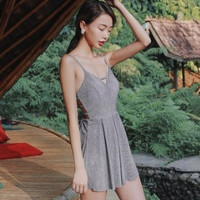 亦美珊 YI MEI SHAN YMS209050 遮肚显瘦高腰少女连体泳衣